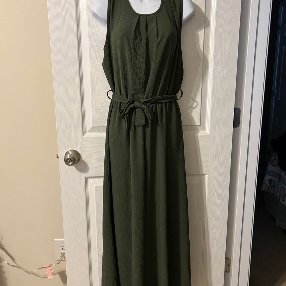 Florencia Olive Green Jumpsuit